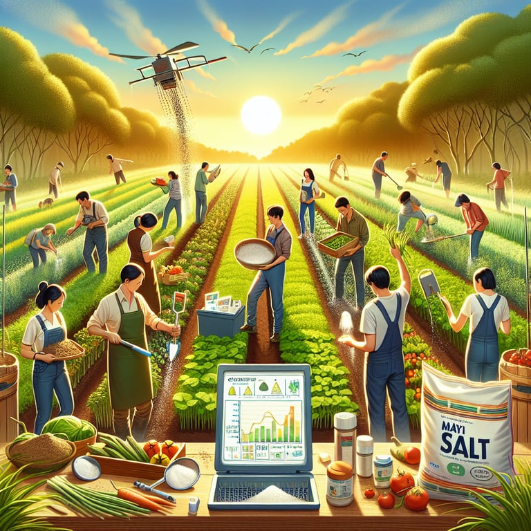 "Antler King soil test kit being used on a lush food plot to enhance growth potential, as featured in Mayi Salt's comprehensive guide."