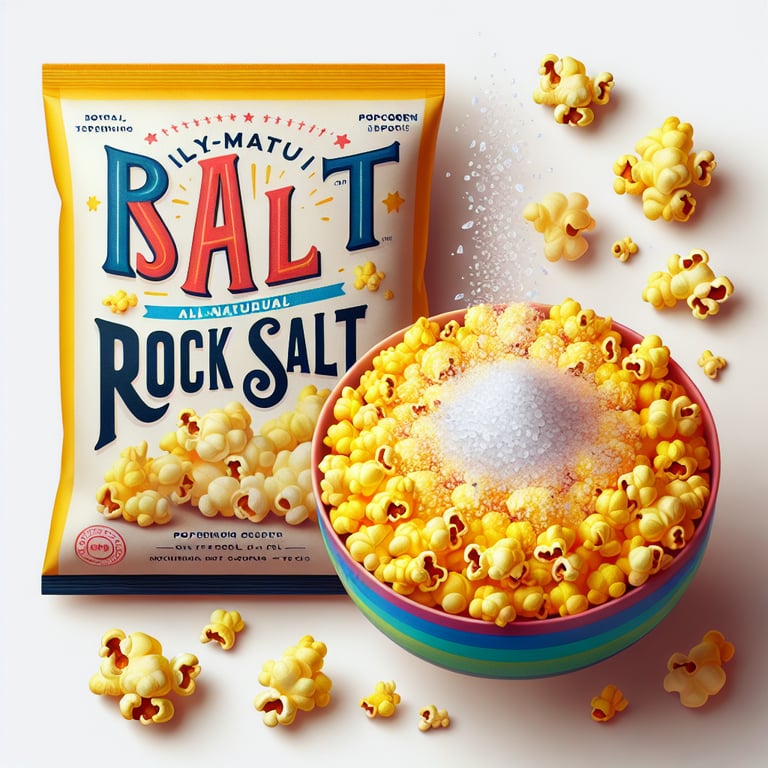 "Mayi Salt's premium all-natural rock salt popcorn in a bowl showcasing the ultimate popcorn experience with a perfect crunch."