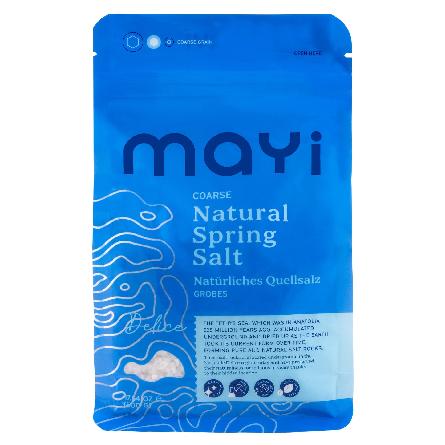 Natural Spring Salt (Coarse) 500 gr