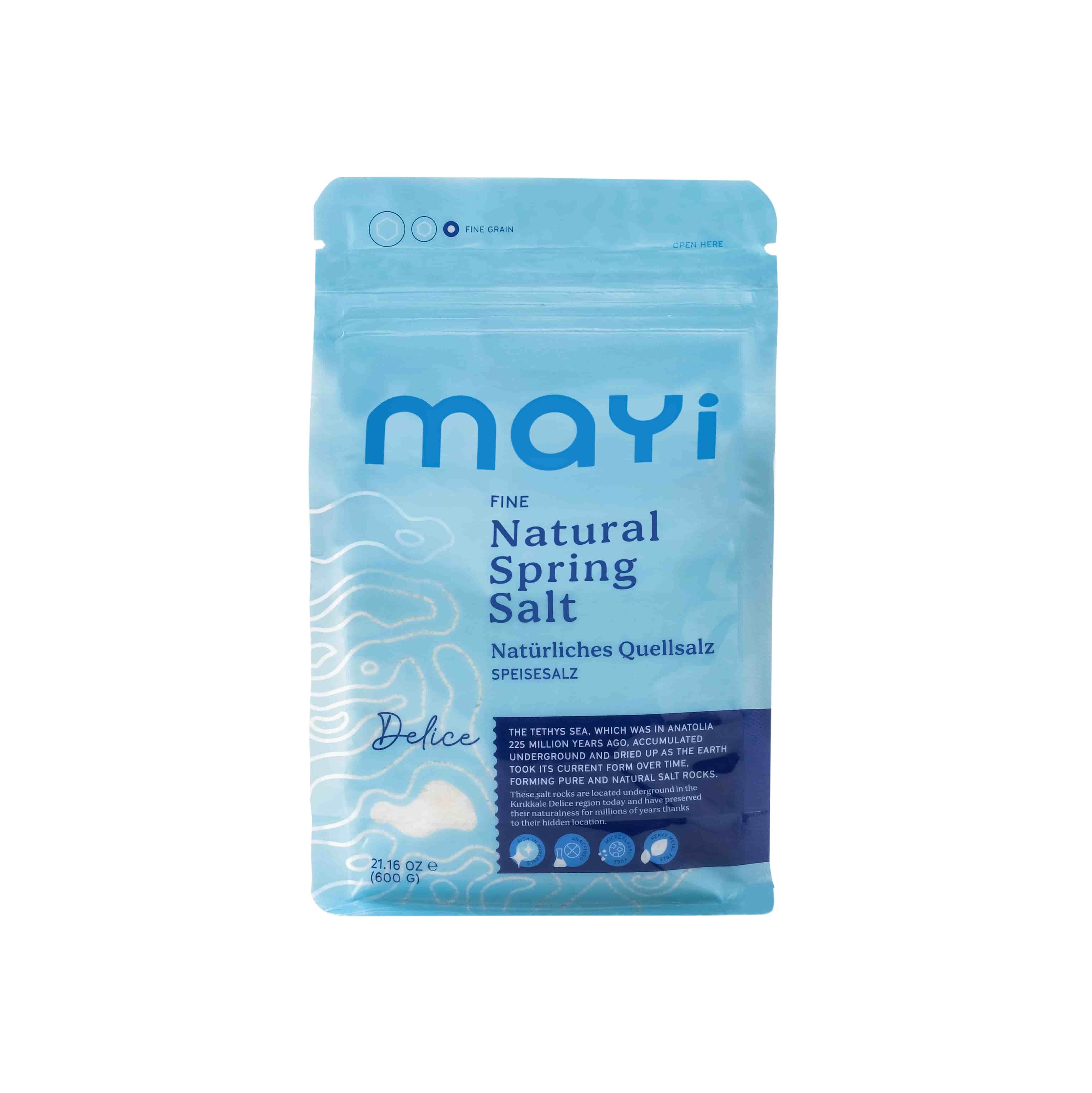 Natural Spring Salt (Fine) 600 gr – Mayi Salt